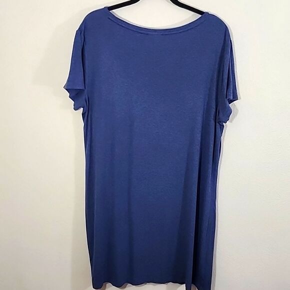 db Sunday blue casual twist knot soft shirt dress size XL - Picture 6 of 10
